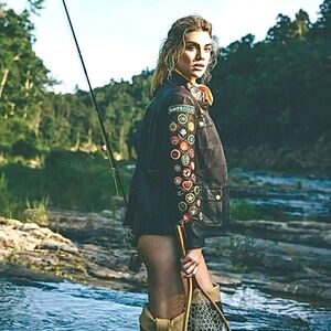 Rare Unicorn! NWT! Double D Ranch Collectible Patriot Leather Jacket! Size XS